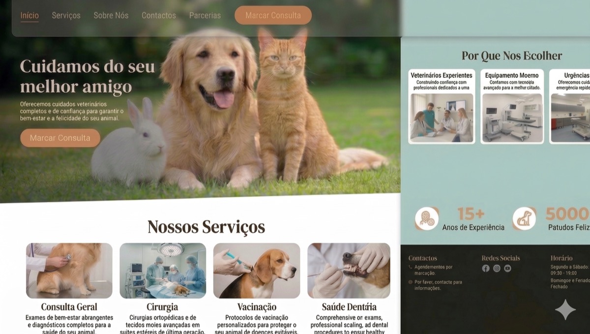 Outdated Vale Cambra website before redesign